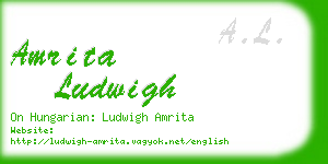 amrita ludwigh business card